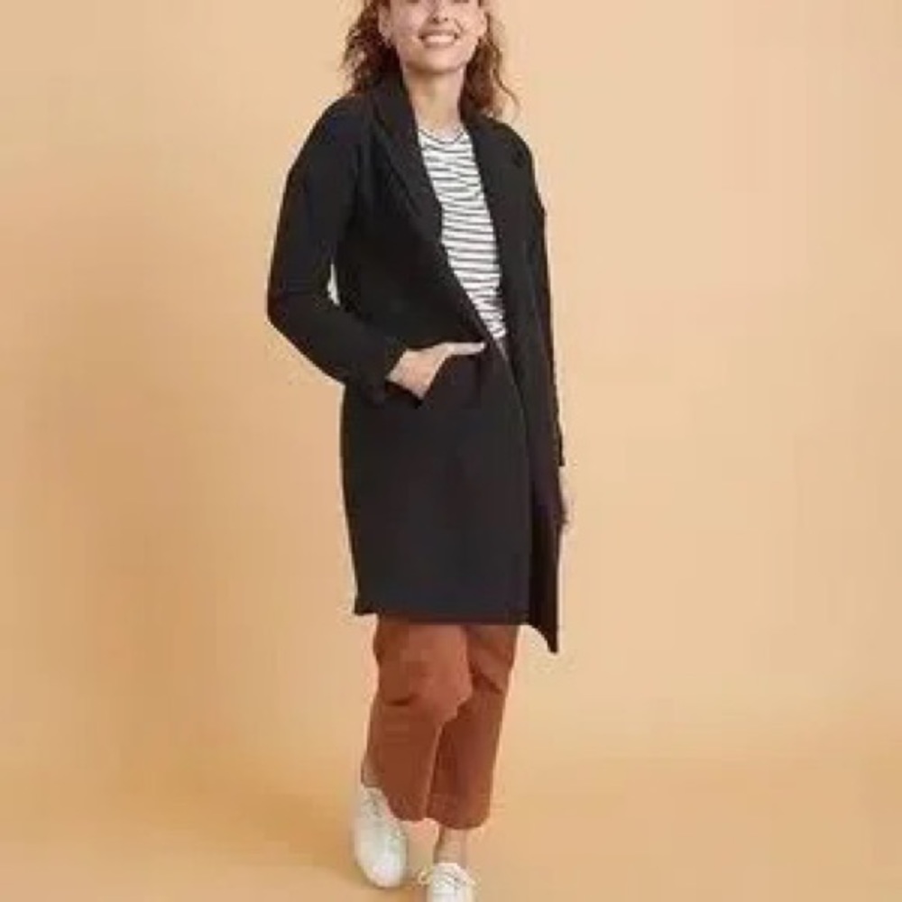 Marine Layer Birdseye Long Cardigan Coat